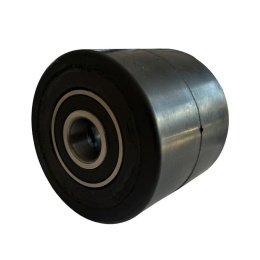 Hubwagen Rolle Gummi 80 x 70 mm, Achse 12 mm inkl....