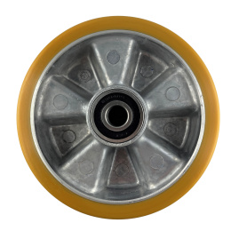 Hubwagen Rad Polyurethan 180 x 50/60 mm, Achse 25 mm...
