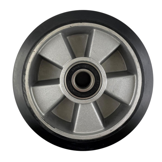 Hubwagen Rad Gummi 180 x 50/55 mm, Achse 25 mm inkl. Kugellager - Ersatzrad