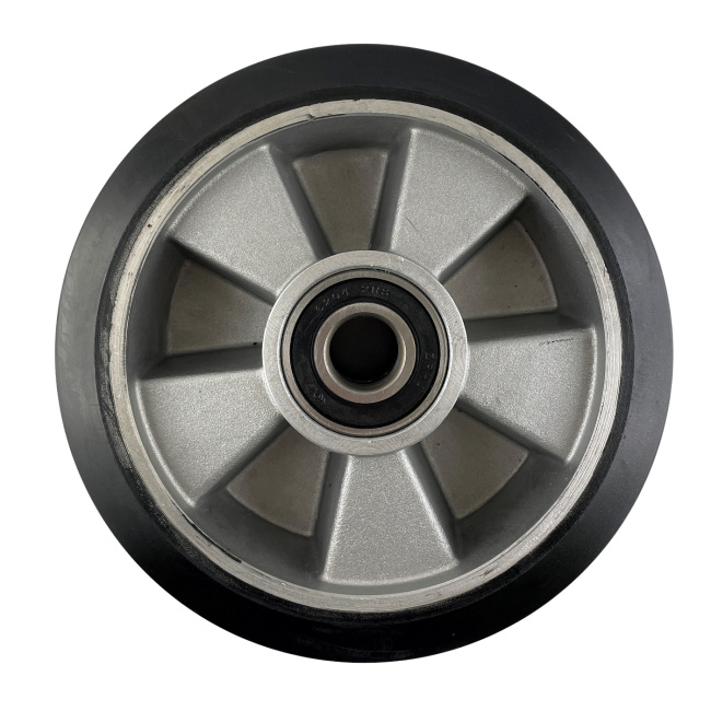 Hubwagen Rad Gummi 180 x 50/60 mm, Achse 20 mm inkl. Kugellager - Ersatzrad