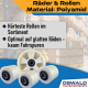 Hubwagen Rolle Polyamid Nylon 80 x 94 mm, Achse 12 mm inkl. Kugellager - Ersatzrolle