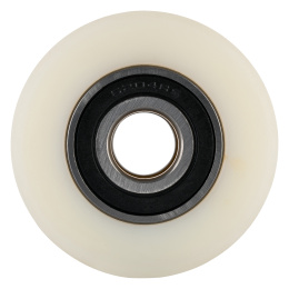 Hubwagen Rolle Polyamid Nylon 80 x 94 mm, Achse 25 mm inkl. Kugellager - Ersatzrolle