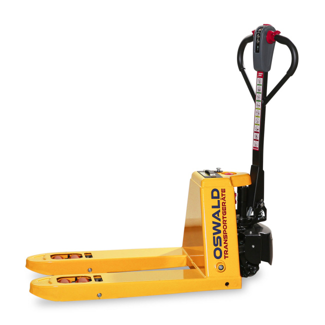 Elektrohubwagen OSWALD E20 Li-Ion 2000 kg - 800 mm elektrischer kurzer Hubwagen