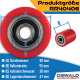 Hubwagen Rolle Polyurethan 80 x 93 mm, Achse 12 mm inkl. Kugellager - Ersatzrolle