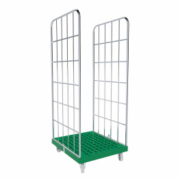 Rollbehälter 2-seitig, Rollplatte aus Kunststoff,...