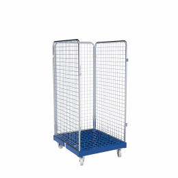 Rollbehälter mittel, 3-seitig, Rollplatte...