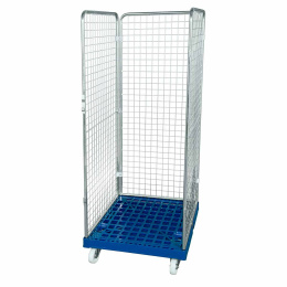 Rollbehälter hoch, 3-seitig, Rollplatte geschlossen...