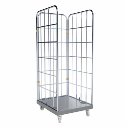 Rollbehälter FV, 3-seitig, Rollplatte geschlossen...