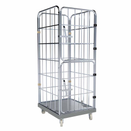 Rollbehälter FV, 4-seitig, 2 schwenkbare...