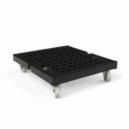 Rollplatte mit Schiebebügel, Rollen ø 100 mm,...