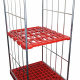 Zwischenboden Kunststoff für Rollbehälter 724 x 815 mm, 2-und 3-seitig 150 kg, Feuerrot
