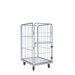 Wäschewagen Nutzhöhe 1.370 mm, Kunststoffboden...