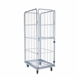 Wäschewagen Nutzhöhe 1.550 mm, Stahlboden,...