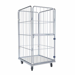 Wäschewagen Nutzhöhe 1.370 mm, Kunststoffboden...