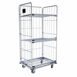 Wäschewagen mit 2 Zwischenböden klappbar, 4...