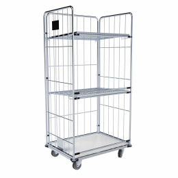 Wäschewagen mit 2 Zwischenböden klappbar, 4...