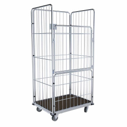 Wäschewagen Vorderwand klappbar, 4 Abweisräder,...