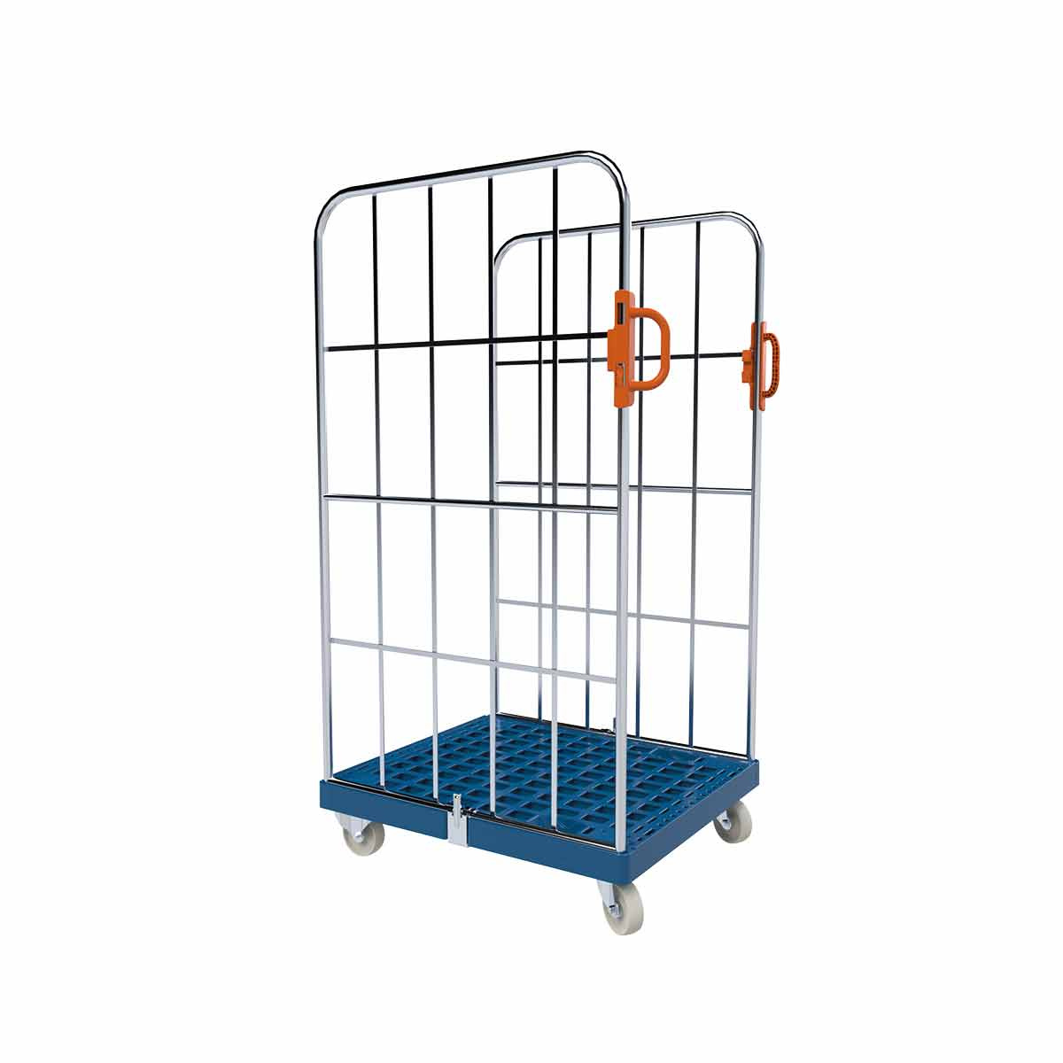 Kunststoff-Zwischenboden Hellblau – Für 3-seitigen Rollbehälter, 710x760 Mm, Tragkraft 150 Kg