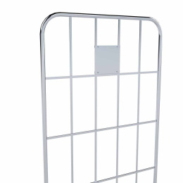 Blechtafel für Rollbehälter, Anbringung am...