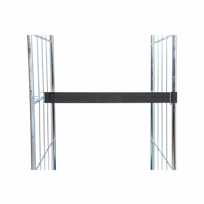 Gummispannband 50 x 520 mm, 1 Drahthaken, Spannweite max. 750 mm, Hellgrau