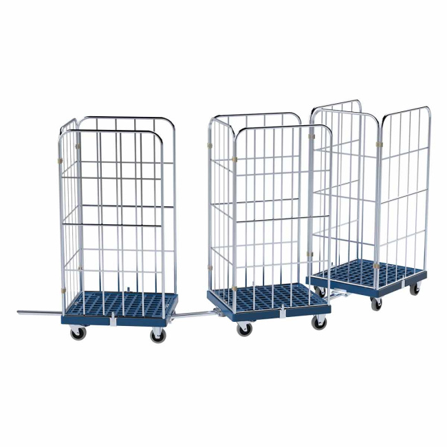 Deichsel und Kupplungs Set, für Rollbehälter 724 x 815 / 682 x 815 mm mit Rollplatte