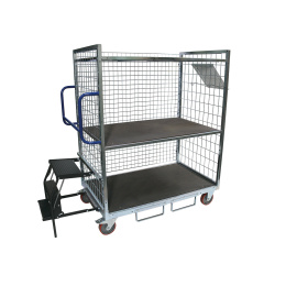 Kommissionierwagen XL, 830 x 1.330 x 1.605 mm, 3-seitig,...