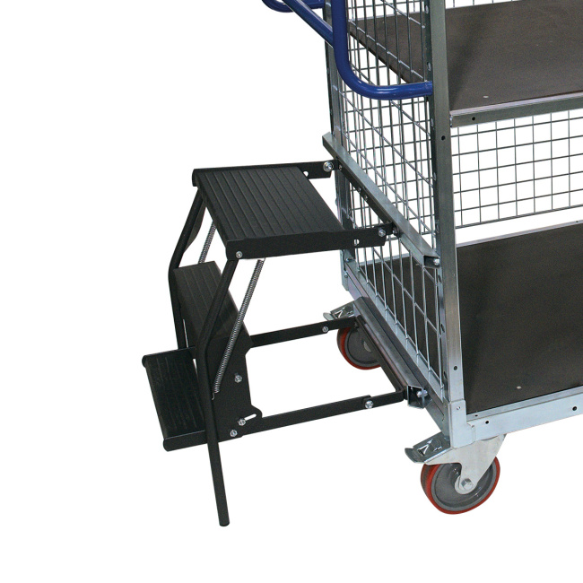 Klapptritterweiterung für Kommissionierwagen M, inkl. Griffset