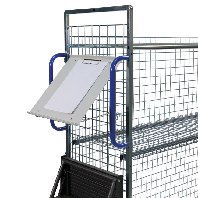 Kommissioniertafel mit Klemmbrett, Zubehör für alle Kommissionierwagen, Grau