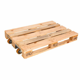 Europaletten Roller Set, 2 Stück, ø 100 Alu/PU