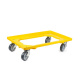 Transportroller Light, Rahmen offen, ABS Kunststoff, 415 x 615 x 175 mm, 250 kg, Gelb