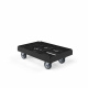 Transportroller Classic, Rahmen offen, HDPE Kunststoff, 410 x 610 x 190 mm, 300 kg, Schwarz
