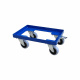 Transportroller Stahl, Elastik, 313 x 413 x 168 mm, 300 kg, Enzianblau