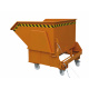 Kippbehälter mit Abrollkufen Abrollautomatik - 750 Liter - 1000 kg - Orange