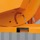 Kippbehälter quer kippbar - Volumen 300 Liter - Traglast 1500 kg - Orange
