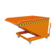 Kippbehälter mit flachem Kippwinkel - 400 Liter - Traglast 1500 kg - Orange