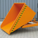 Kippbehälter mit flachem Kippwinkel - 400 Liter - Traglast 1500 kg - Orange