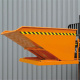 Kippbehälter mit flachem Kippwinkel - 1000 Liter - Traglast 1000 kg - Orange