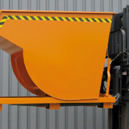 Kippbehälter mit steilem Kippwinkel - 2500 Liter - Traglast 3500 kg - Orange