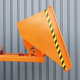 Kippbehälter mit Abrollkufen - Volumen 1500 Liter - Traglast 1500 kg - Orange