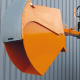Kippbehälter mit Runddeckel - Volumen 750 Liter - Traglast 1000 kg - Orange