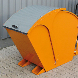 Kippbehälter mit Runddeckel - Volumen 1000 Liter -...