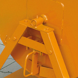 Kippmulde 2-seitig kippbar - 4-seitig anfahrbar - Volumen 300 Liter - 500 kg - Orange