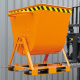 Kippmulde 2-seitig kippbar - 4-seitig anfahrbar - Volumen 300 Liter - 500 kg - Orange