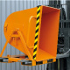 Kippmulde 2-seitig kippbar - 4-seitig anfahrbar - Volumen 600 Liter - 500 kg - Orange