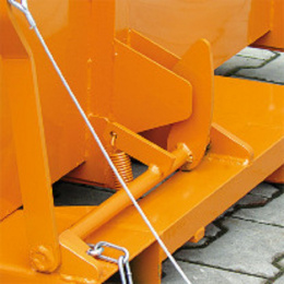 Langholz-Sammelplattform mit Seitenrampen - Traglast 500 kg - Orange