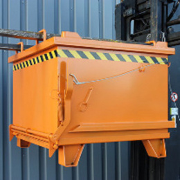 Klappbodenbehälter - Volumen 300 Liter - Traglast 1000 kg - Orange
