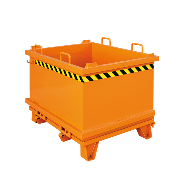 Klappbodenbehälter - Volumen 750 Liter - Traglast 1500 kg - Orange