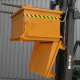 Schuttbehälter mit Klappboden - Volumen 1500 Liter - Traglast 2000 kg - Orange