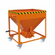 Silobehälter auf Rollen - Volumen 300 Liter - Traglast 750 kg - Orange
