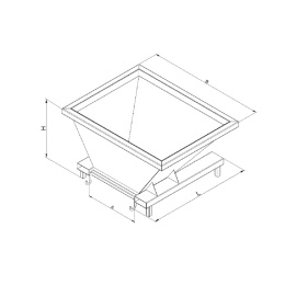 Befülltrichter mit Halterung für Big Bags - Orange